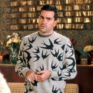 Swallow sweat shirt as seen in Schitt’s Creek.